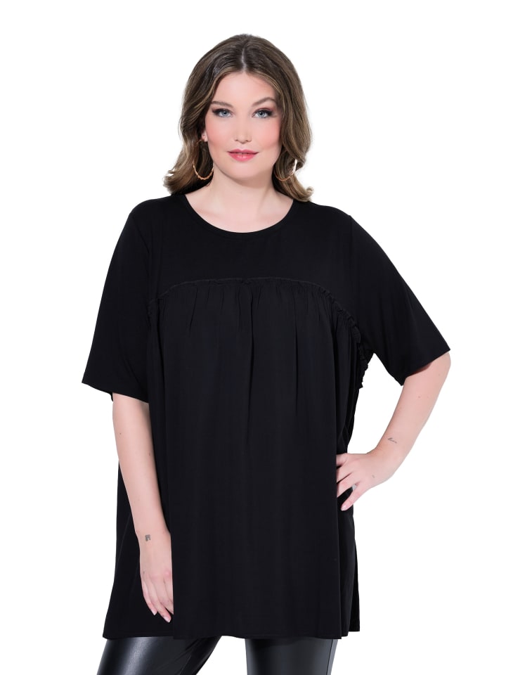 

MIAMODA Черная футболка, Черный, MIAMODA Черная футболка