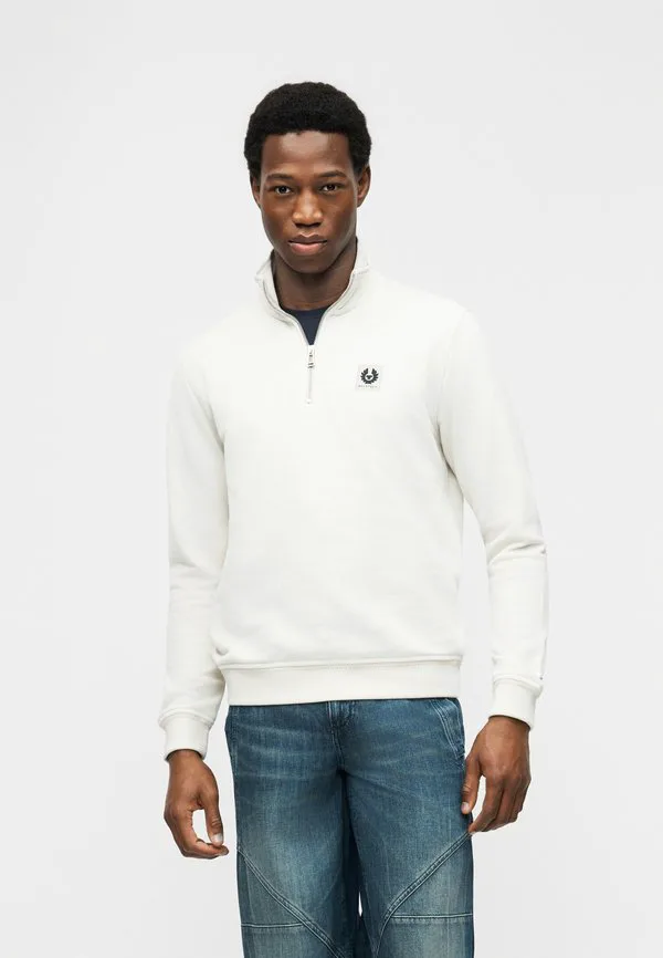 

Толстовка с застежкой-молнией на четверть длины Belstaff, Silver Birch, Серебристый, Толстовка с застежкой-молнией на четверть длины Belstaff, Silver Birch