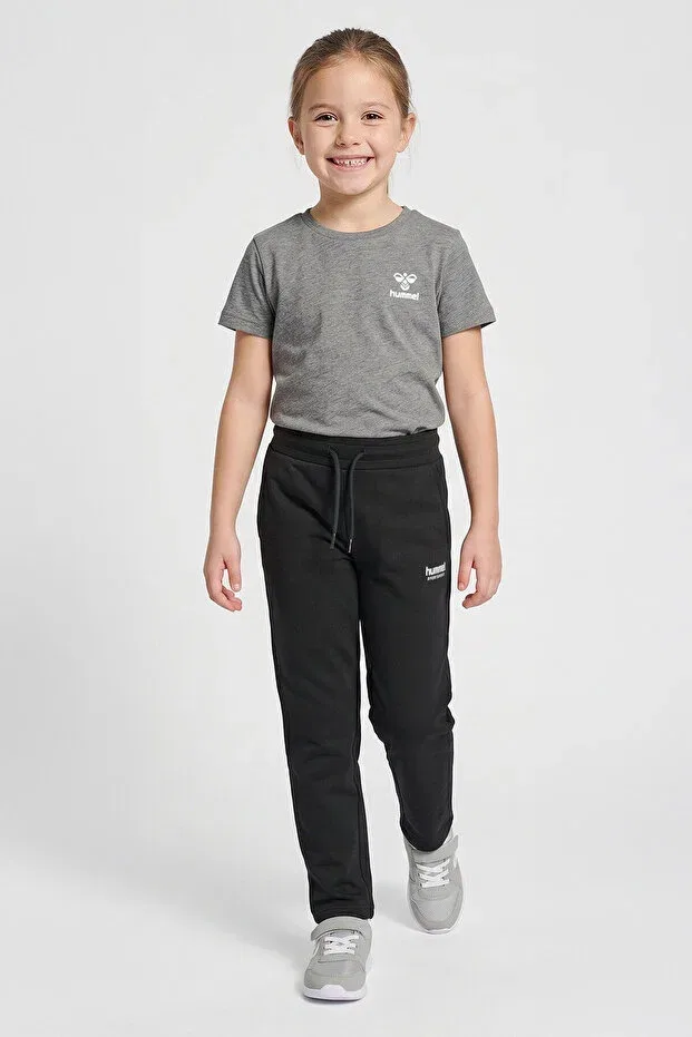 Детские спортивные штаны для девочек хлопковые Hummel, Black — фото 3