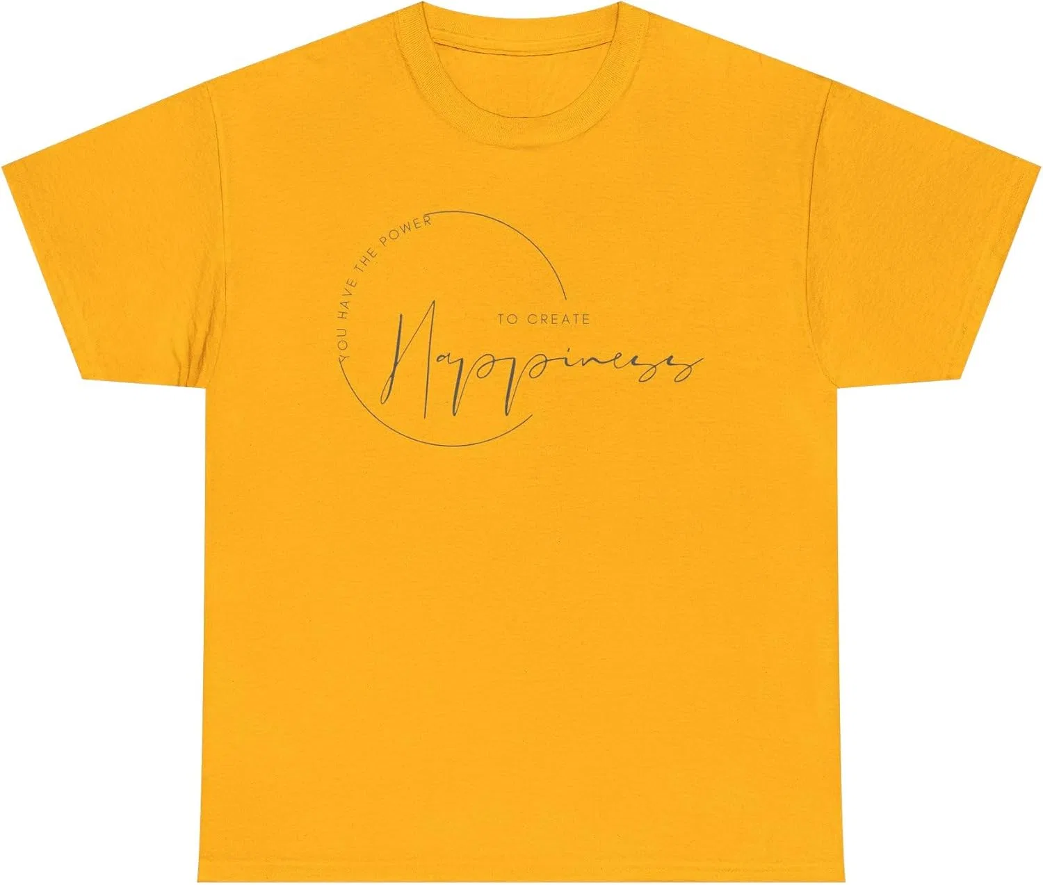 Футболка с надписью Heavy Cotton, Gold