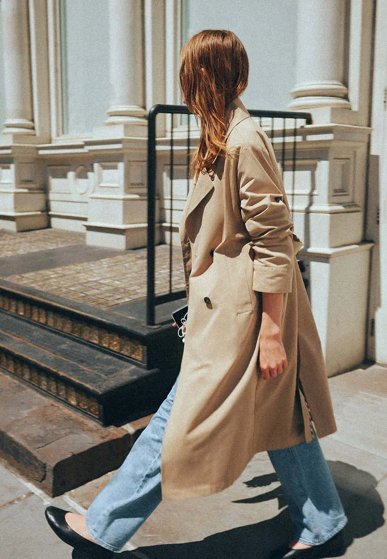 Подростковый - тренчкот Mango Kids, Beige — фото 4