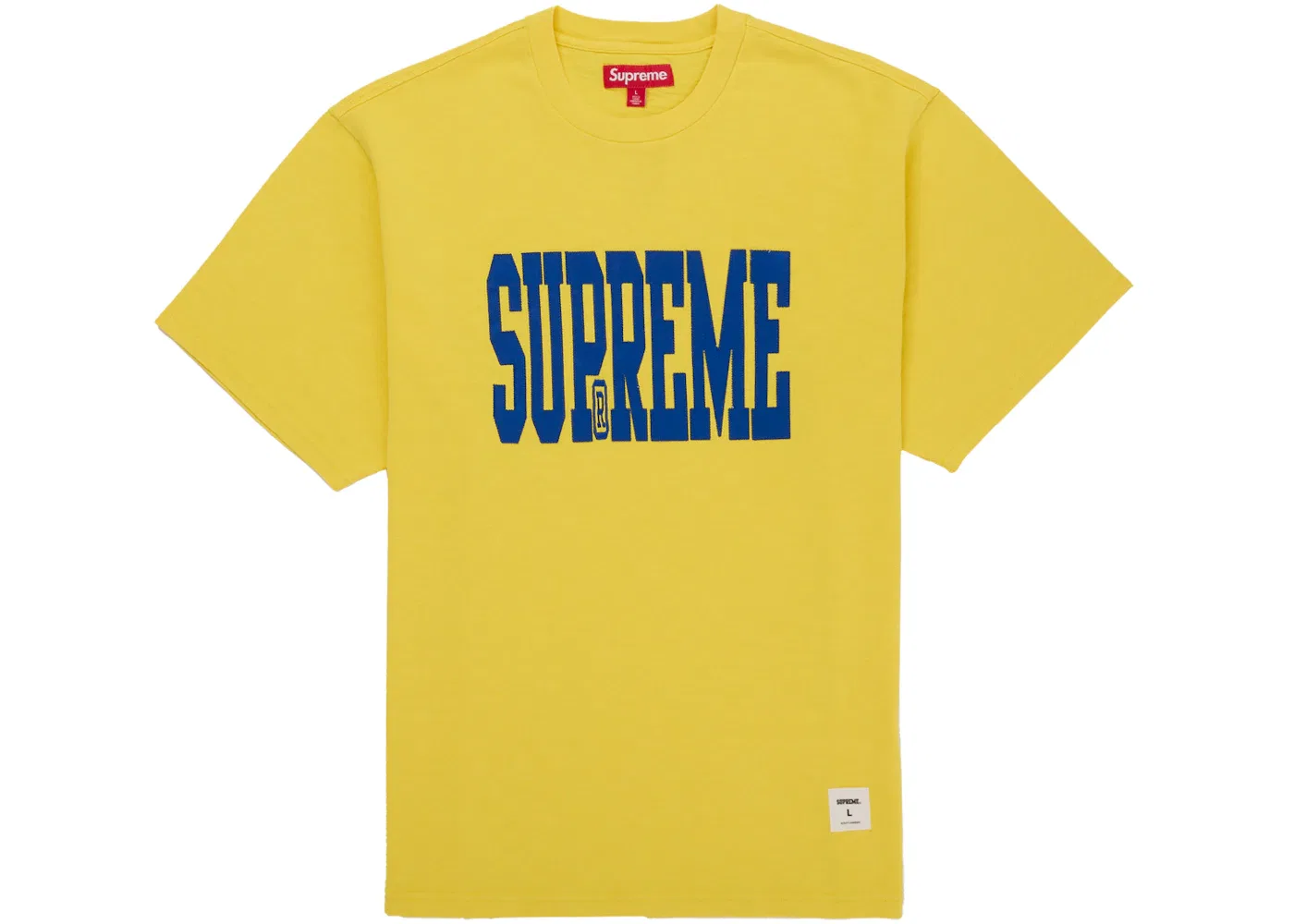 Мужской топ с аппликацией Supreme Stretch Applique S/S, желтый