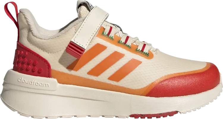 Кроссовки Adidas LEGO x Racer TR Little Kid 'Ecru Tint Bahia Orange', кремовый — фото 2