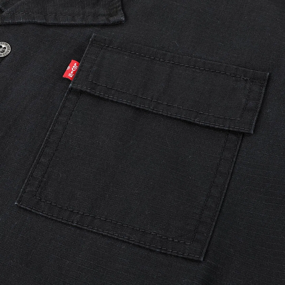 Рабочая рубашка для мальчиков 4-7 лет Levi's, Jet Black - Black — фото 3