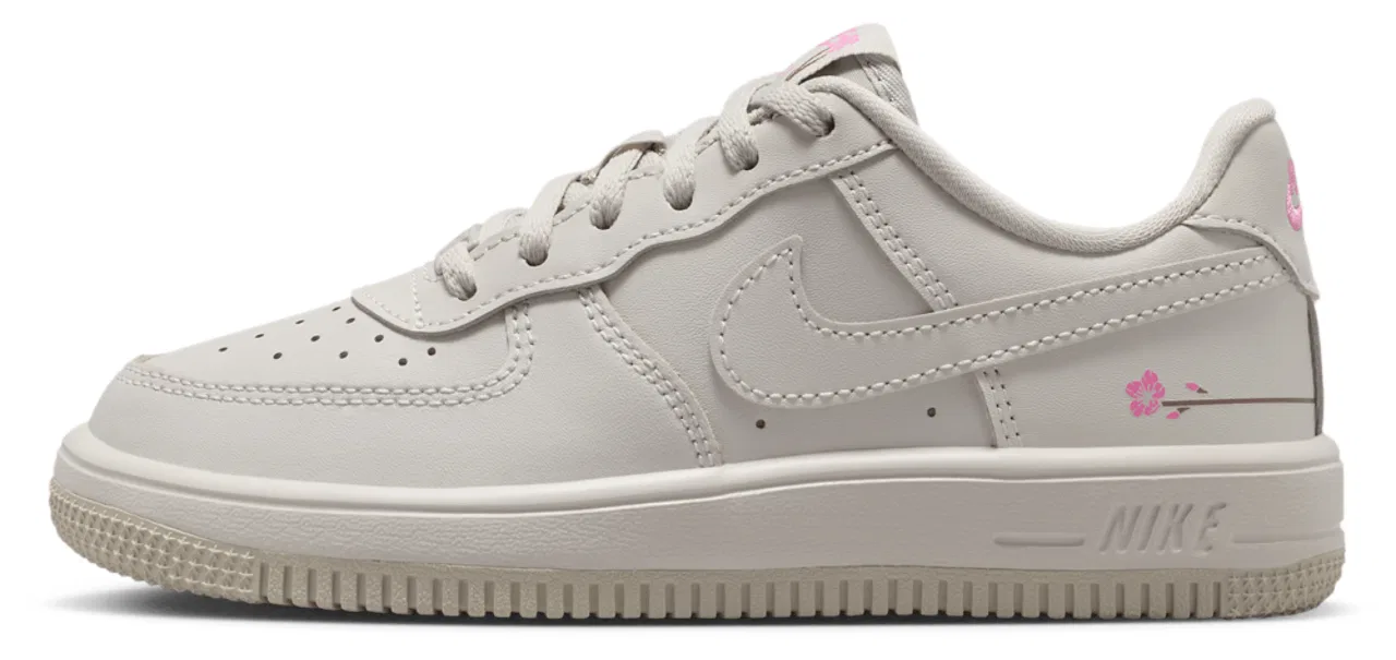 Кроссовки для мальчиков Force 1 Low Lace FL Nike, цвет Light Bone/Light Bone/Playful Pink — фото 2