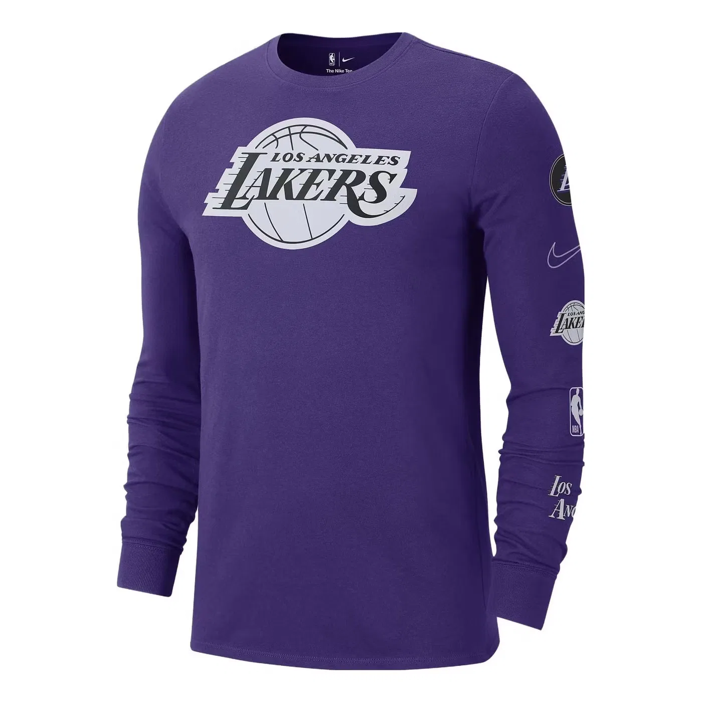 Лонгслив с принтом Los Angeles Lakers Nike, фиолетовый
