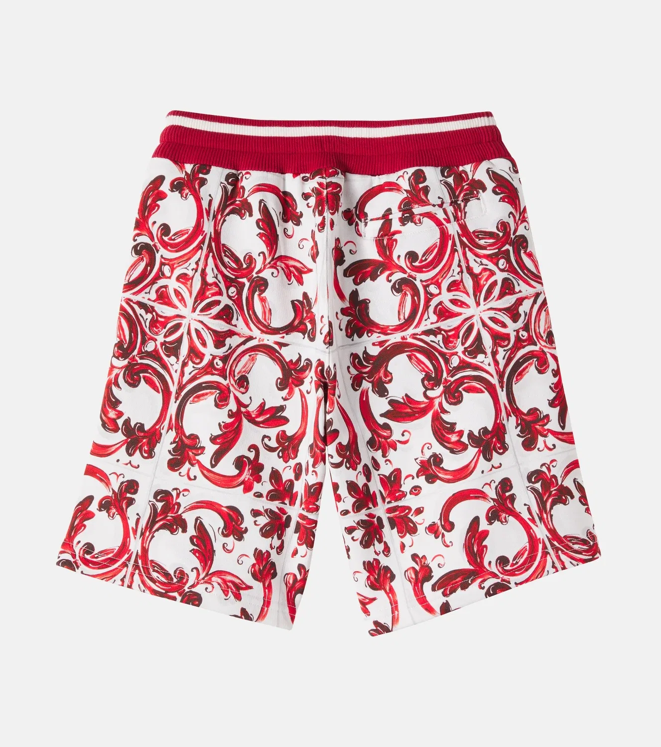 Шорты хлопковые с принтом Dolce&Gabbana Kids, красный — фото 3