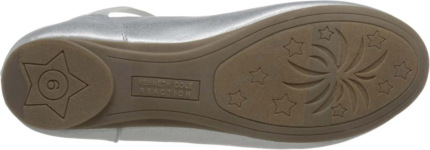 Детские балетки для девочек с принтом Tap Your It Kenneth Cole REACTION, White Shimmer — фото 4