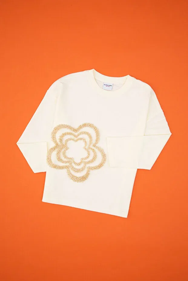 Детские свитшот для девочек с длинным рукавом U.S. Polo Assn., Multicolor — фото 3