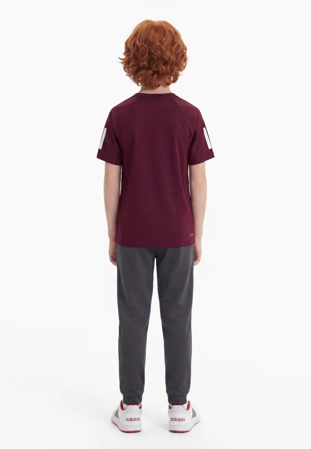 Футболка G Club унисекс - спортивная футболка Adidas Performance, Maroon — фото 2