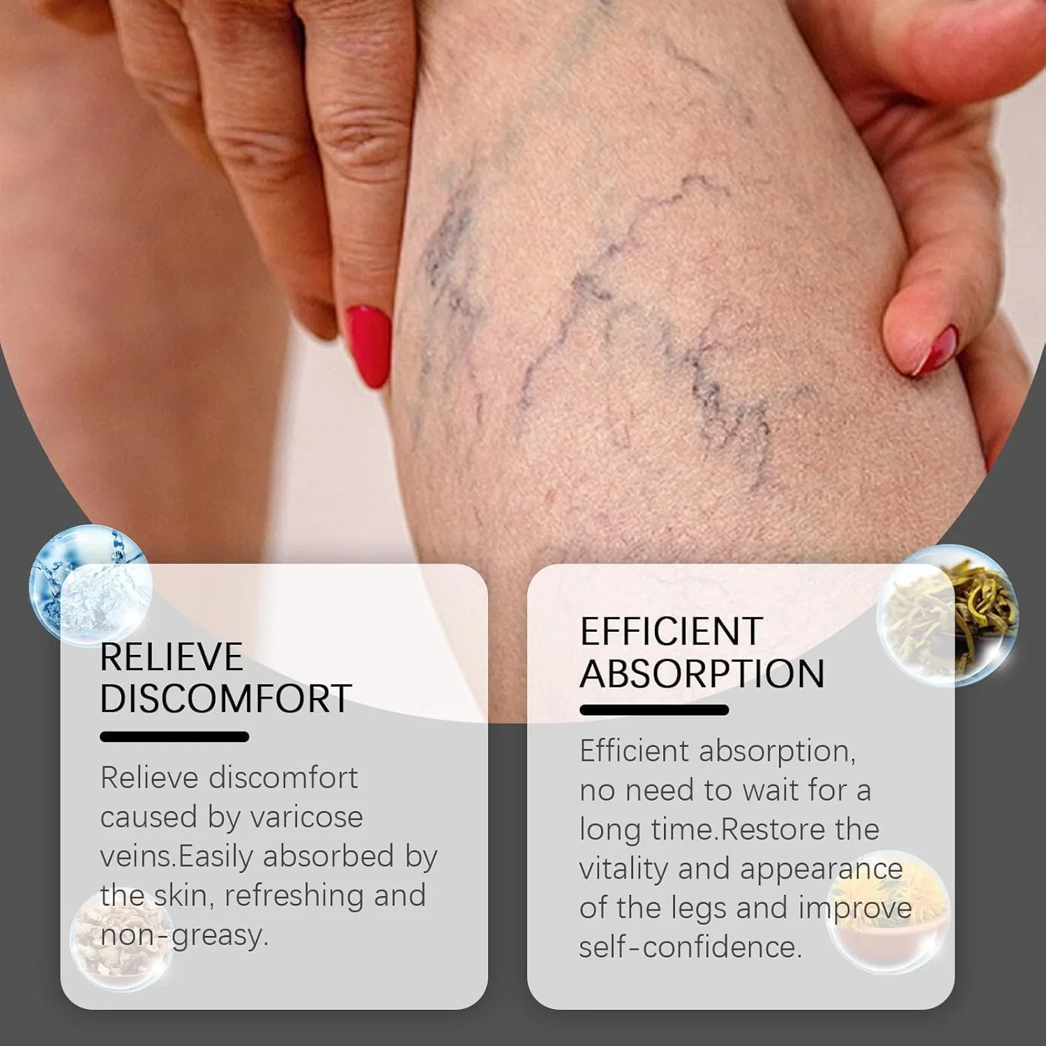 Крем для вен Varicose Veins Relief Cream CRTZHA, 3 шт, 100 г — фото 4