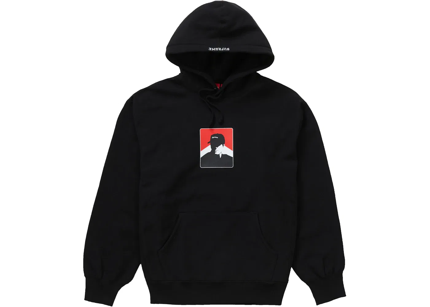 Мужской худи с принтом Hooded Sweatshirt (FW20) Supreme, Black