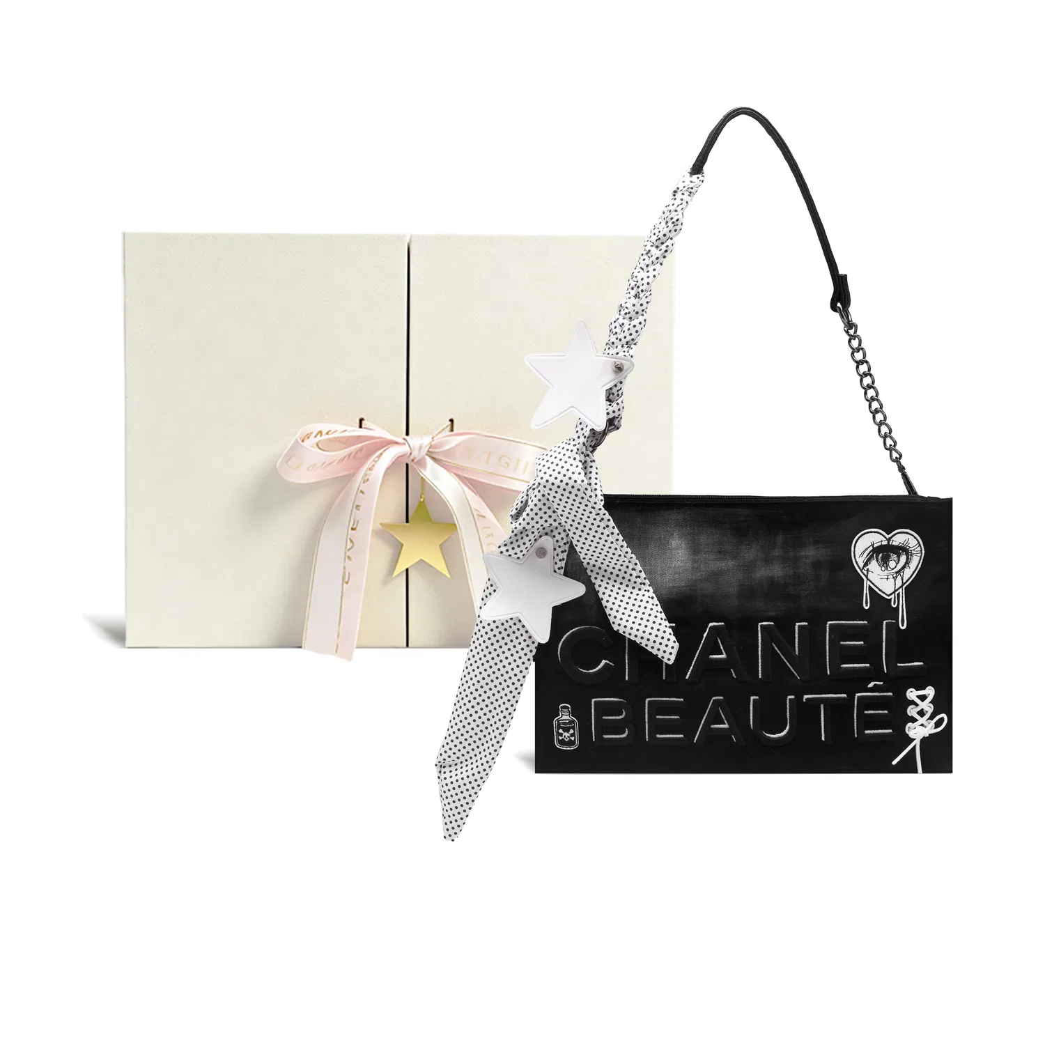 Косметичка из холста CHANEL