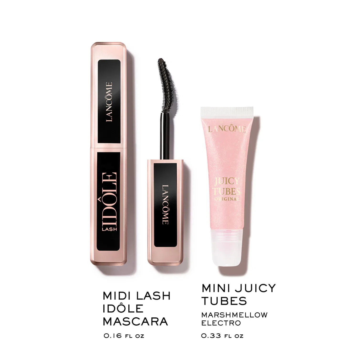 Набор мини-блеска для губ и мини-туши Lancôme, Black Burgundy Floral — фото 2