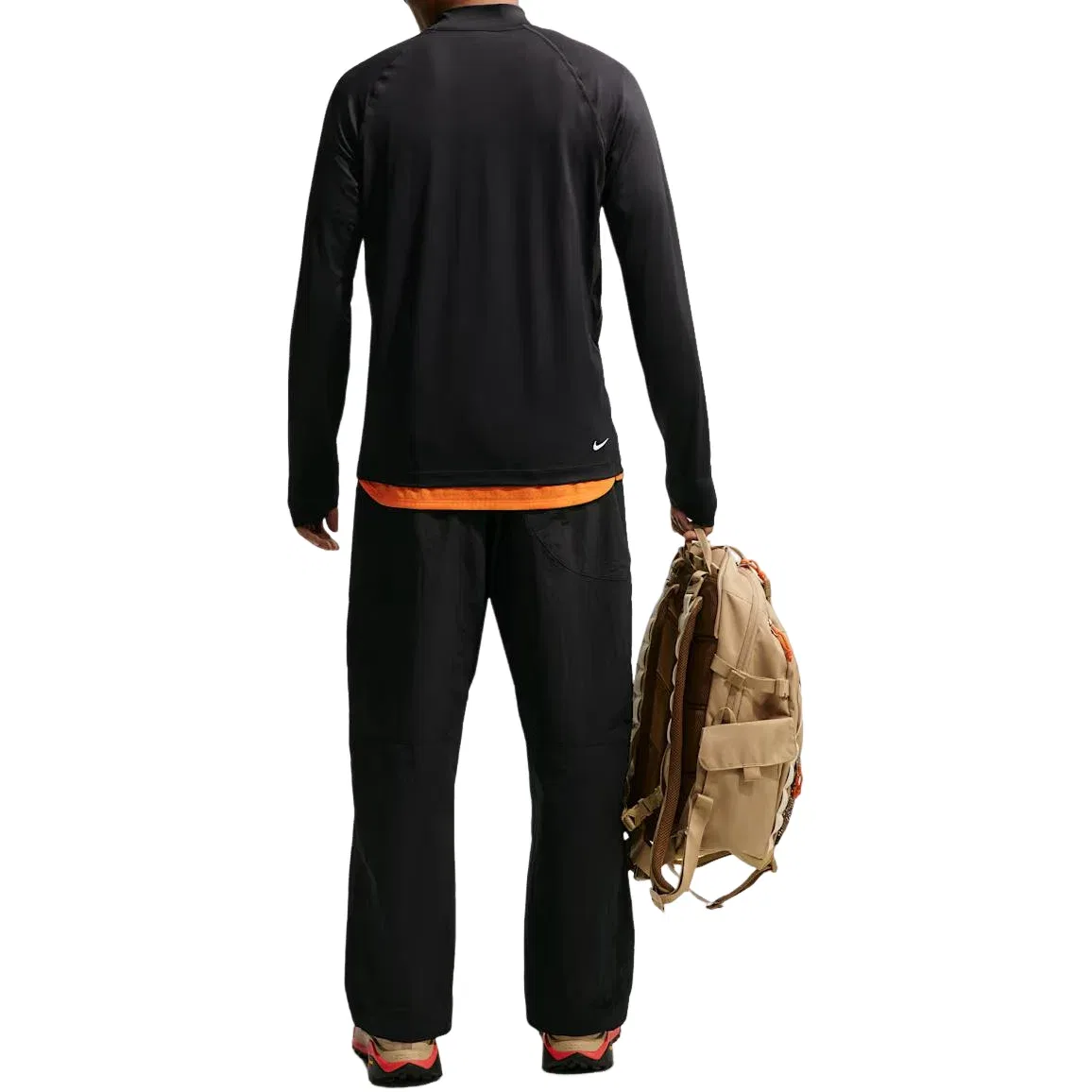 Мужская футболка с длинным рукавом Nike x ACG Wildsee Dri-FIT 1 4-Zip, черный — фото 3