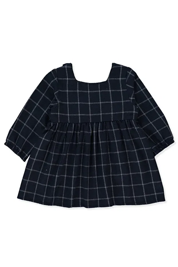 Детское платье для девочек с длинным рукавом Bebetto, Navy Blue — фото 2