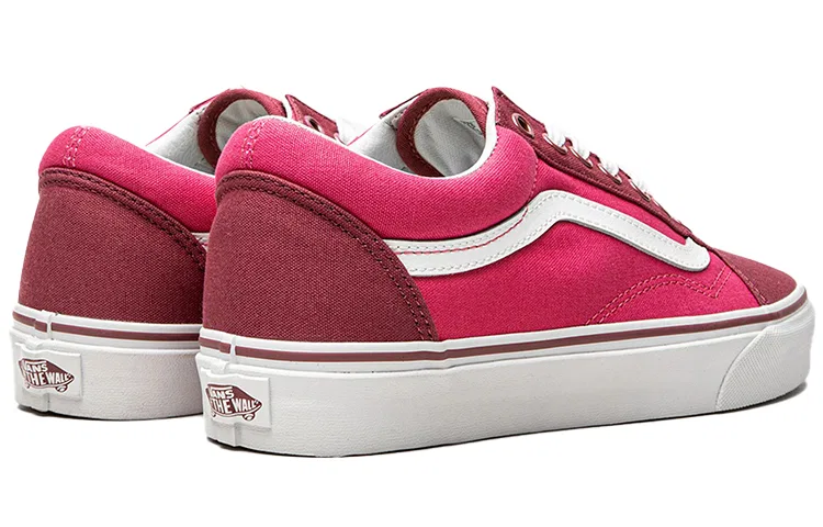 Детские кроссовки с принтом Old Skool Vans, Rose Red — фото 4