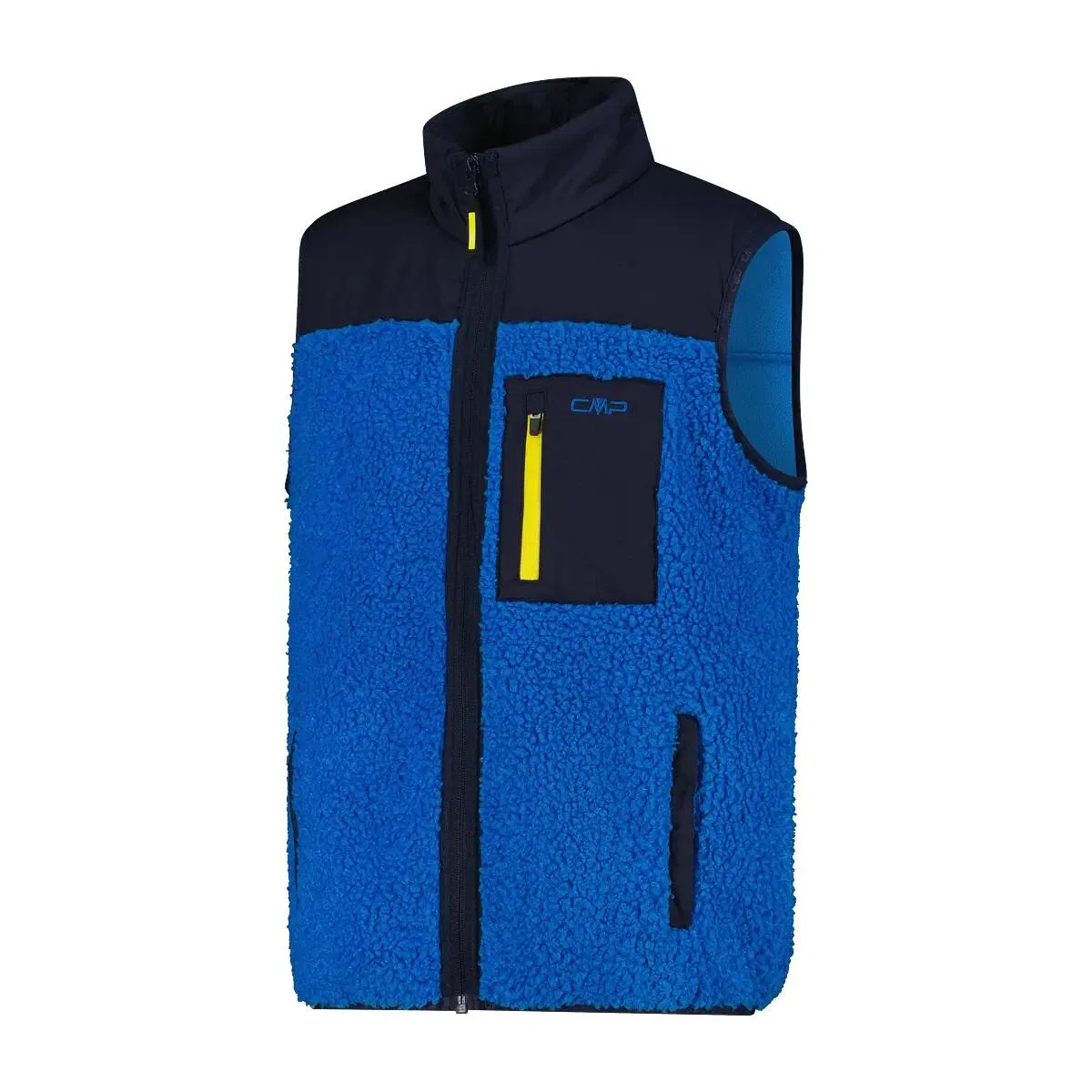 Детская утепленная жилетка CMP Kid Vest, Konigsblau Schwarz Gelb — фото 2