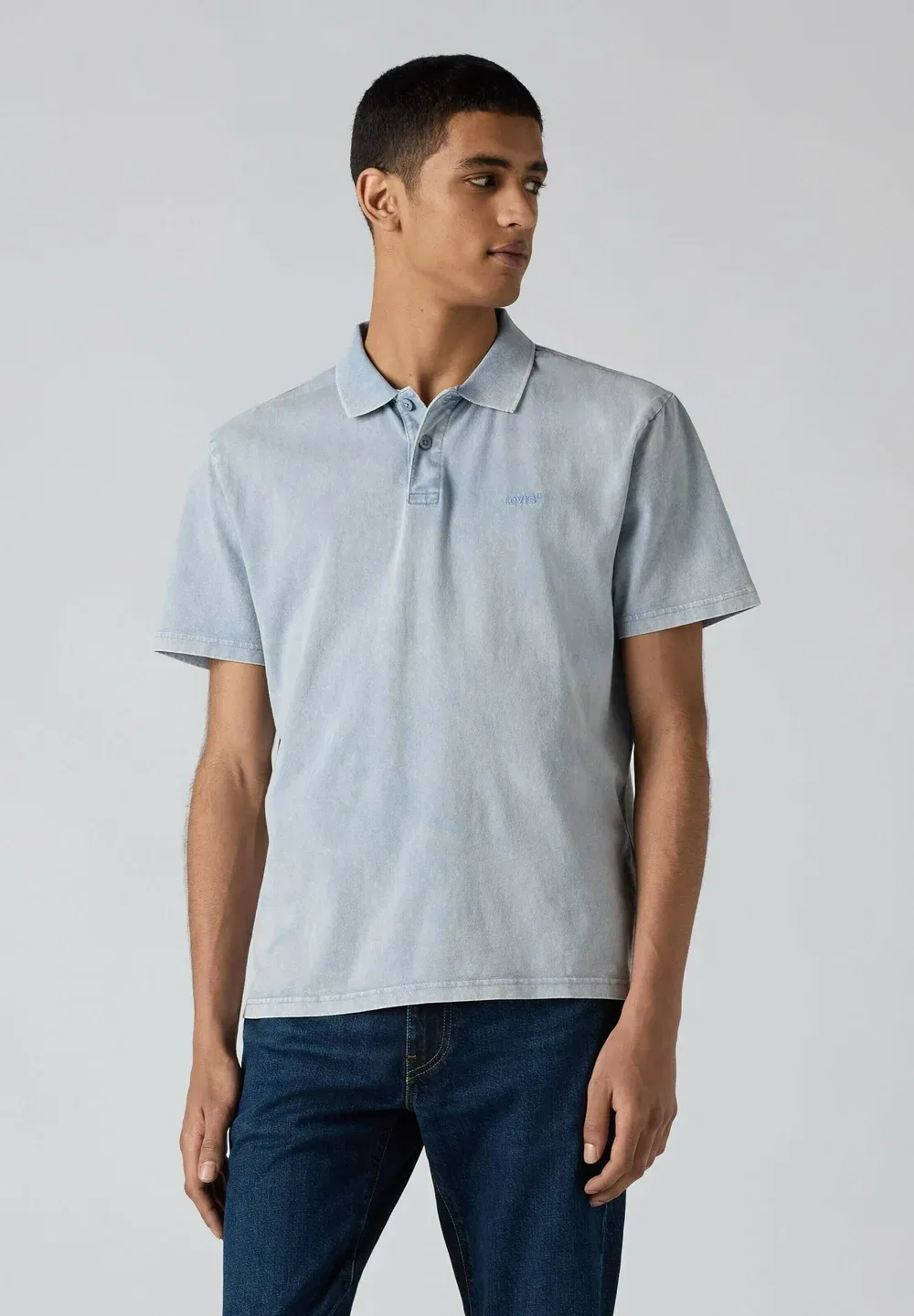 Настоящая рубашка поло Levi'S, Garment Dye Stormy Sea - Blues