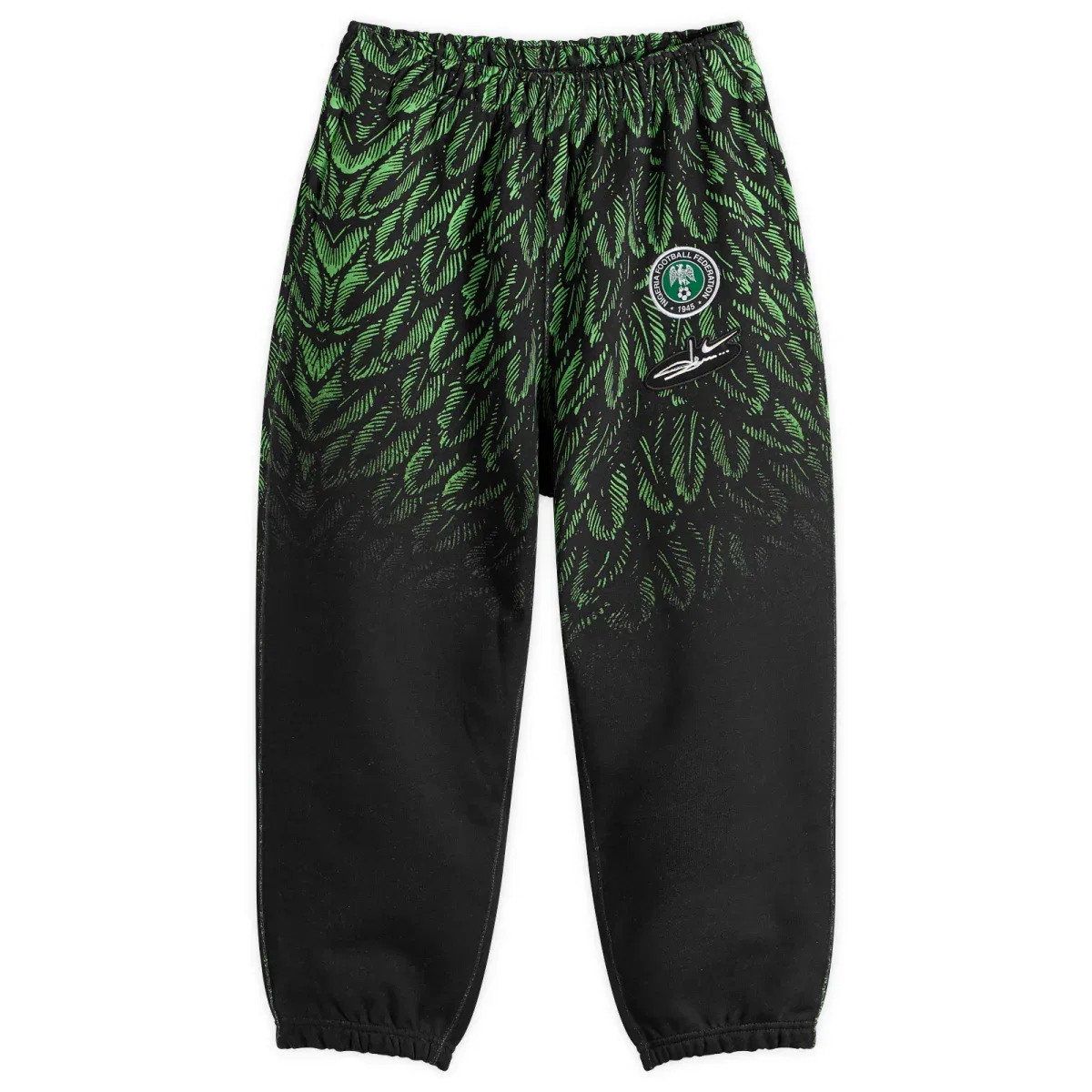 Штаны из футера с принтом X slawn nigeria solo swoosh fleece pant Nike, Black