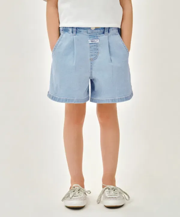 Джинсовые шорты для детей, light blue, Marithé Kids