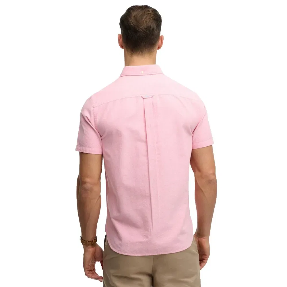 Рубашка с коротким рукавом Preppy Oxford Superdry, розовый — фото 2