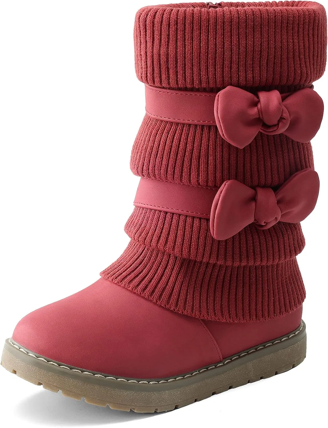Детские зимние сапоги для девочек DREAM PAIRS, Red