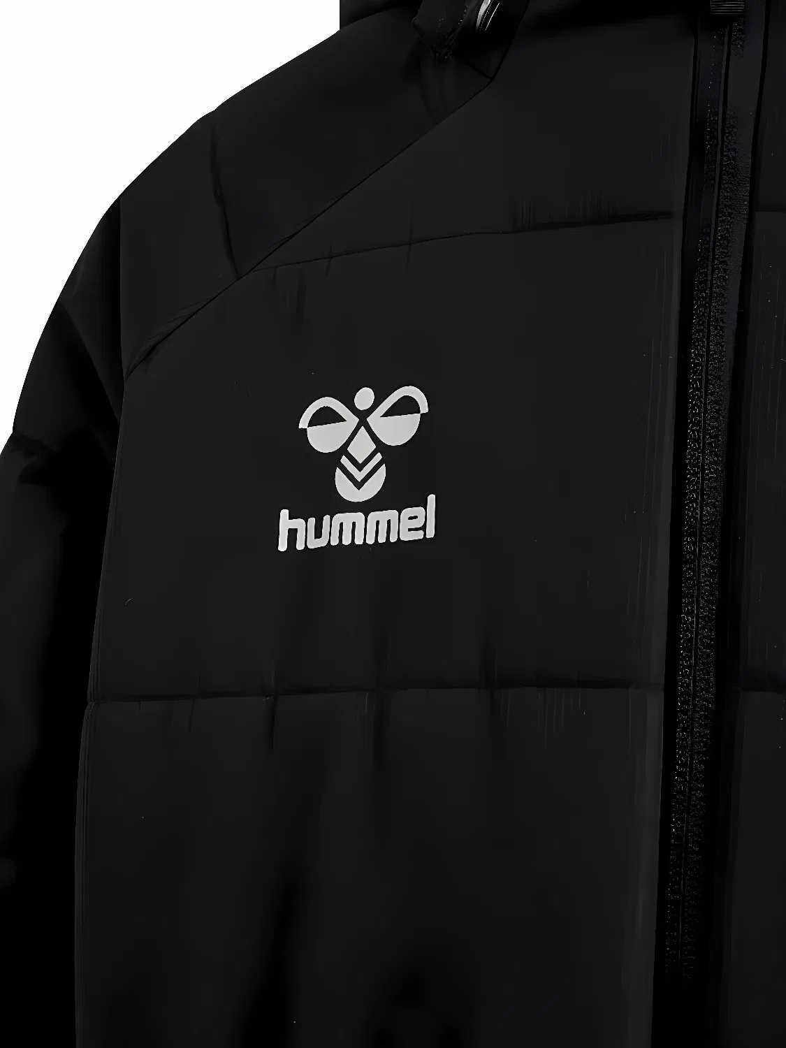 Тренировочная куртка детская черная Hummel Lead 2.0 Bench Jacket, черный — фото 3