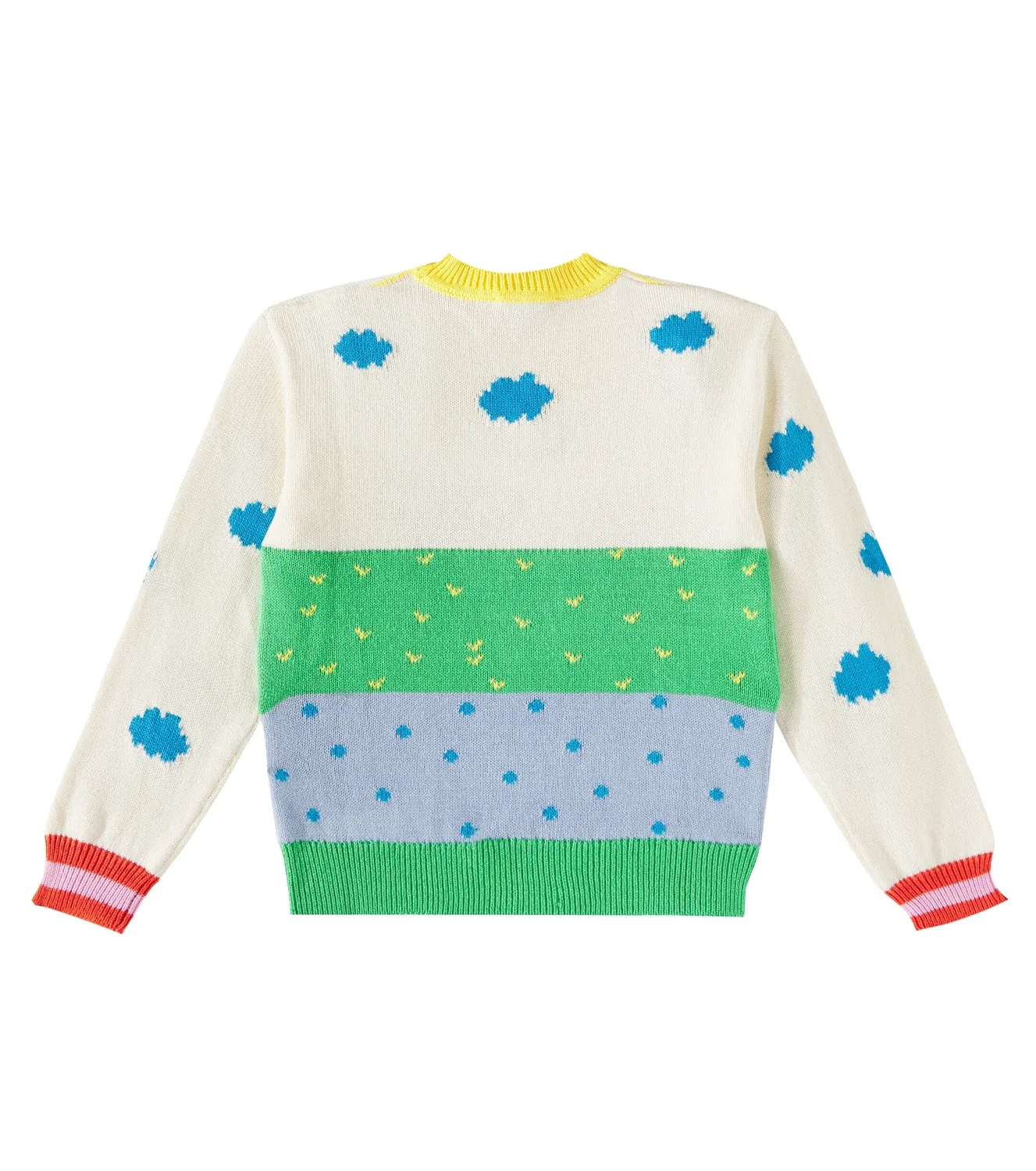Свитер с интарсией Stella Mccartney Kids, черный — фото 3