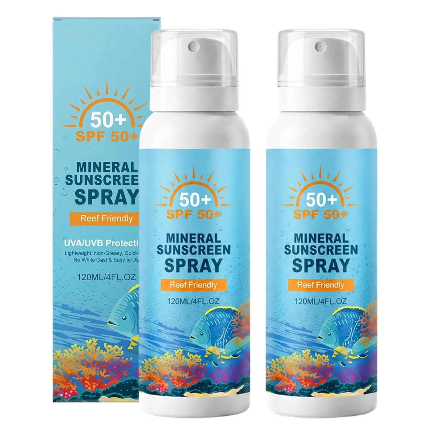 Солнцезащитный спрей SPF 50, MEITREND, 2 шт, 340 г