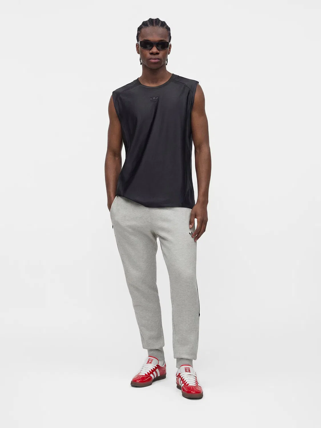 Зауженные брюки Adidas Originals Spacer, серый — фото 3