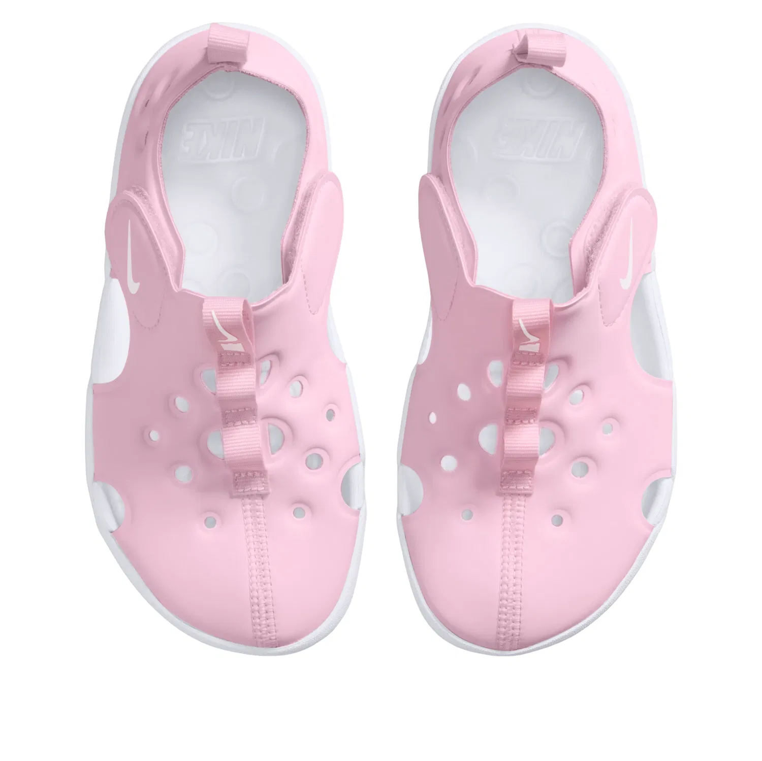 Детские сандалии с синтетическим верхом Sunray Protect 4 'Pink Foam White' Nike, Pink Foam/White — фото 3