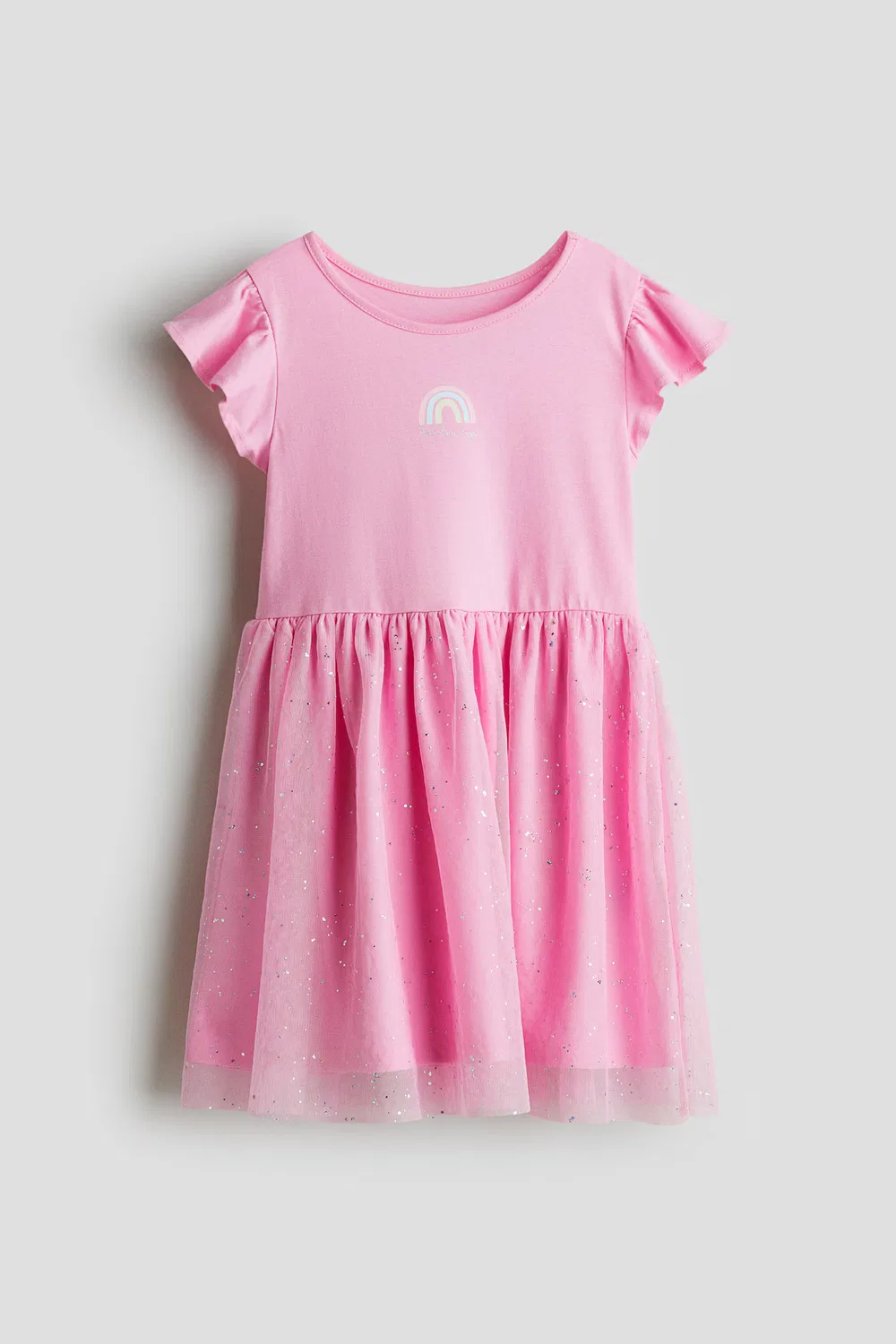 Трикотажное платье с юбкой из тюля H&M, Rosa
