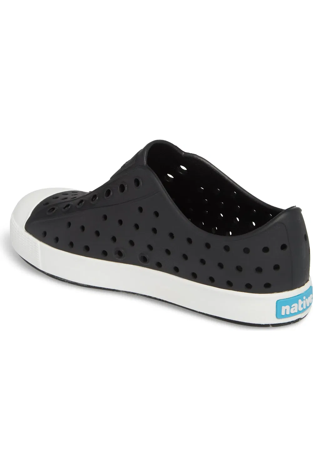 Кеды детские водонепроницаемые Jefferson Slip-On Native Shoes, Jiffy Black/Shell White — фото 2