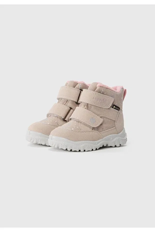 Детские ботинки для девочек с анатомической подошвой Superfit, Beige-Pink — фото 2
