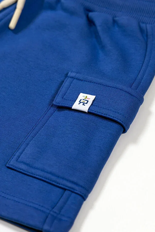 Детские шорты для девочек хлопковые Basics Beetlebeez, Blue — фото 2
