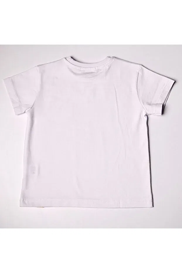 Детская футболка для девочек хлопковая Basics Melomel, White — фото 3