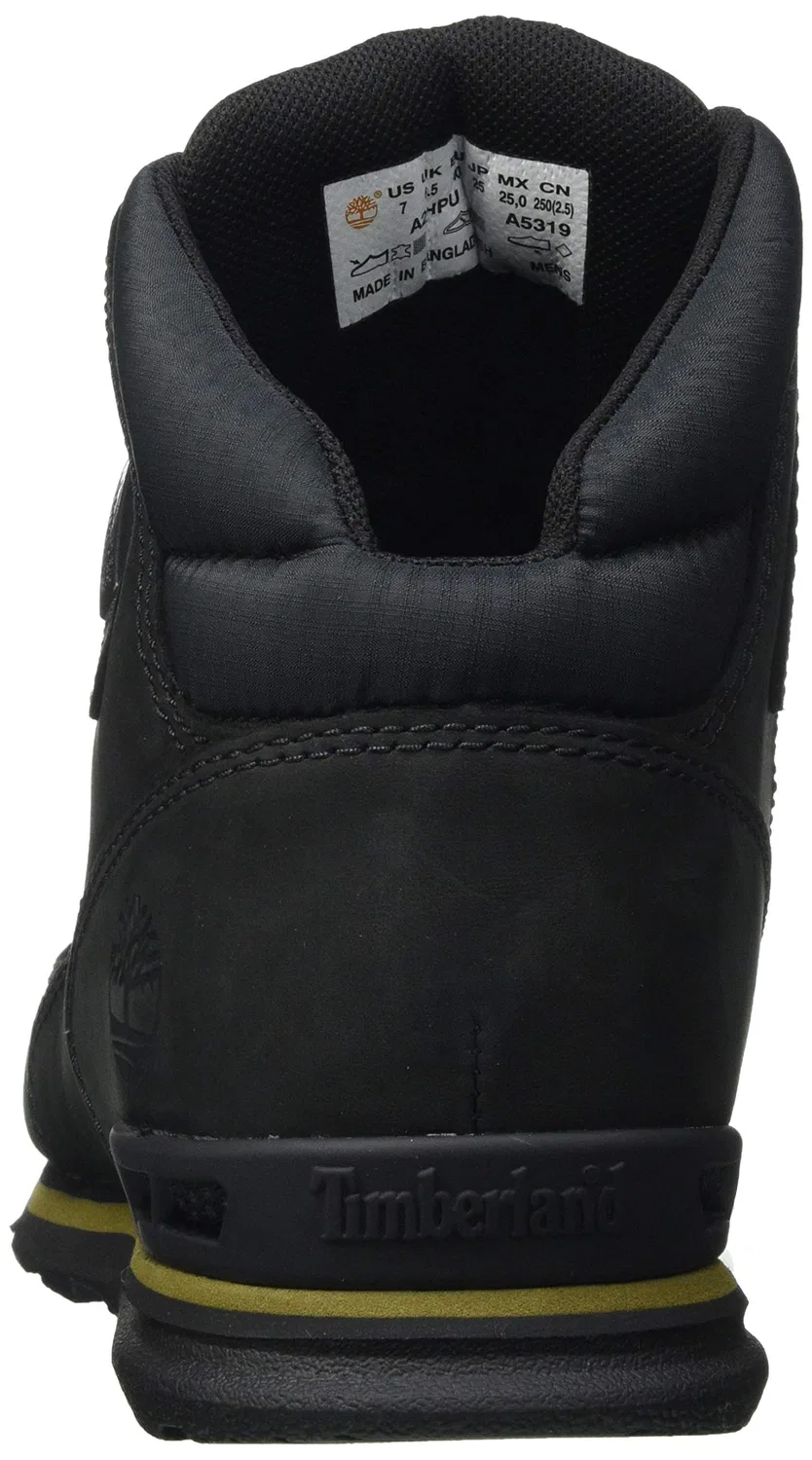 Детские ботинки для мальчиков с шнуровкой Euro Rock Hiker Timberland, Black Nubuck — фото 3