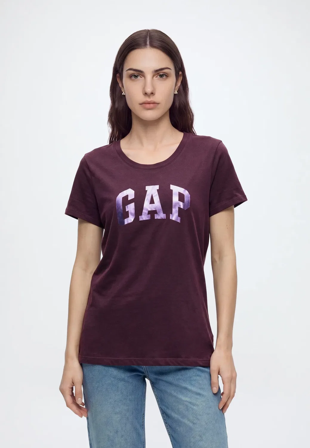 Классическая футболка с логотипом - футболка с принтом Gap, Vamp Red