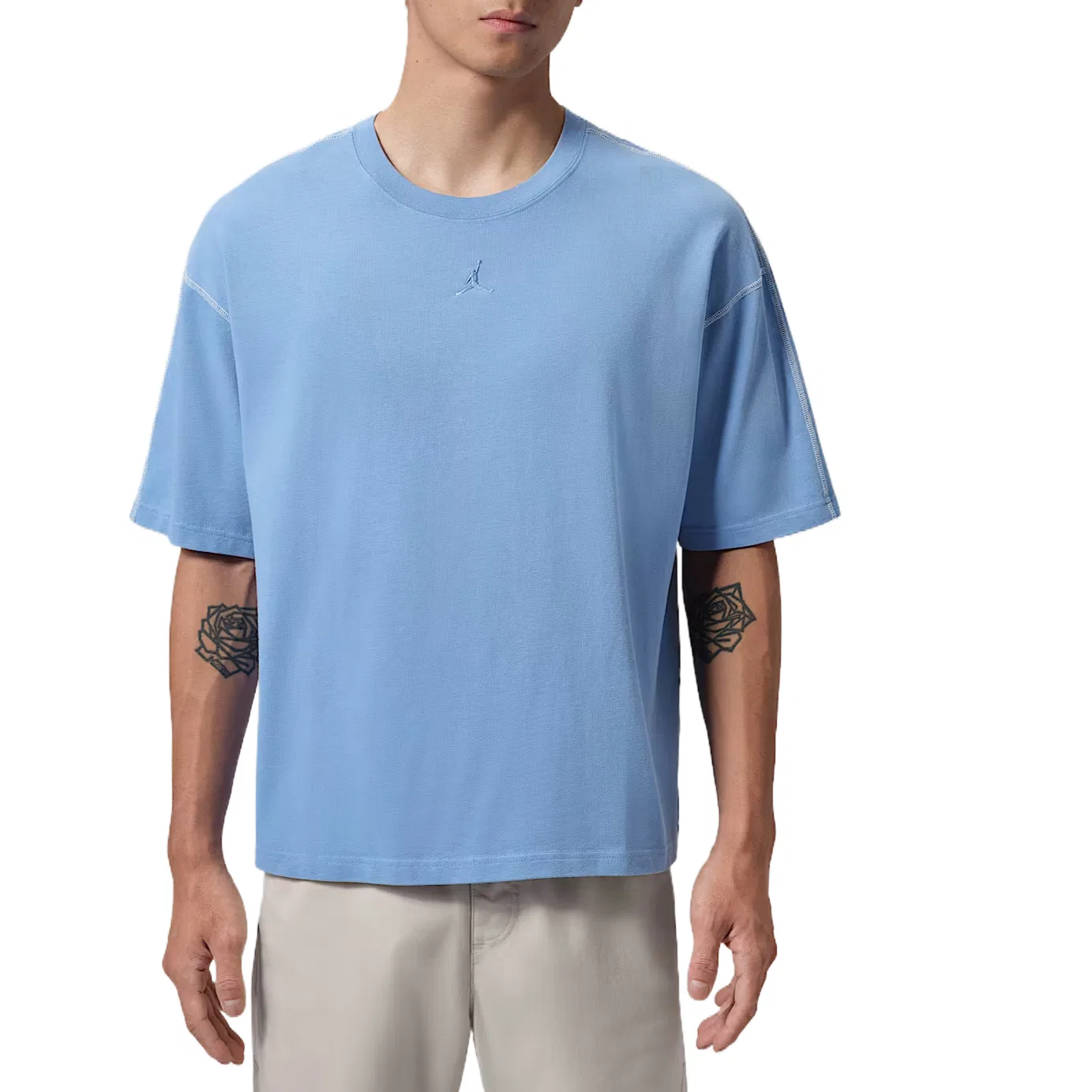 Мужская футболка с круглым вырезом Zhang Yang Blue/Sail White/Zhang Yang Blue Jordan