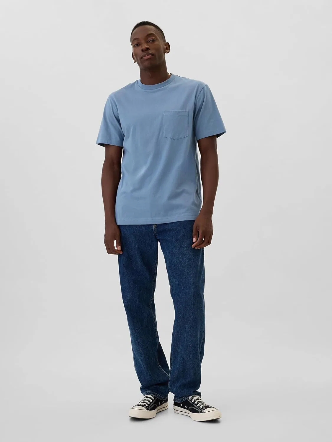 Мужская футболка с карманом Pocket Tee GAP, Bainbridge Blue — фото 3