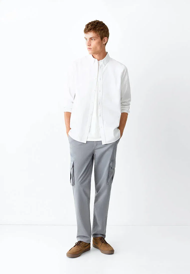 Подростковая - рубашка Mango Kids, Off-White — фото 2