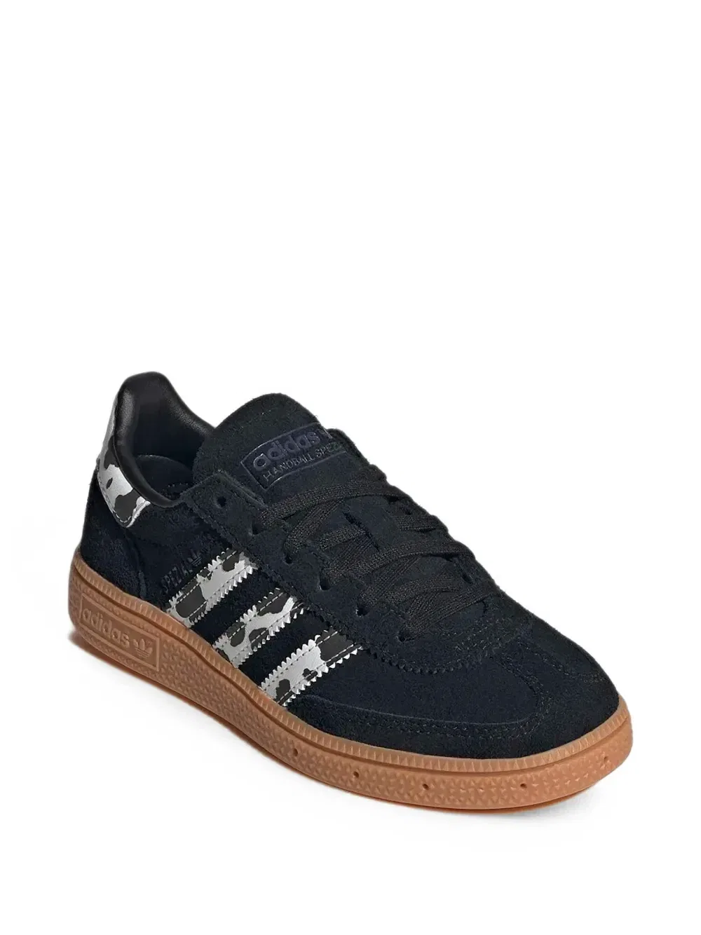Кроссовки Handball Spezial с коровьим принтом Adidas Kids, черный