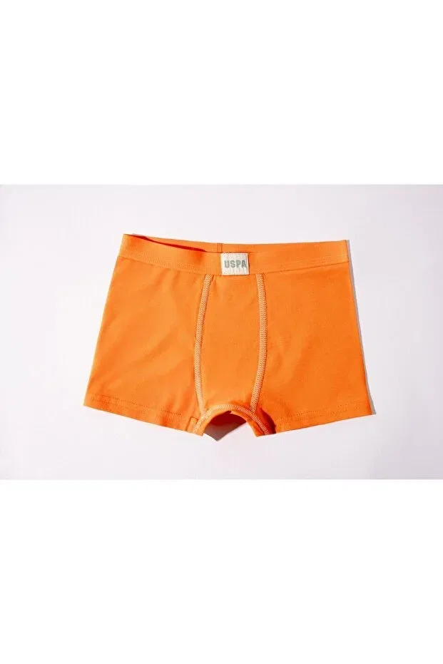 Детские боксеры для мальчиков хлопковые комплект 3 предмета U.S. Polo Assn., Pastel Green-Orange — фото 3