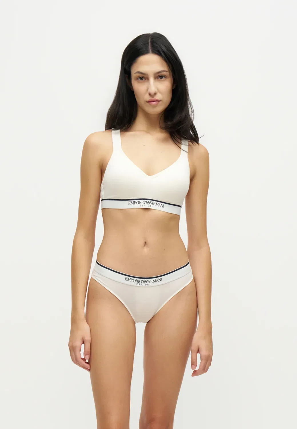 Reggiseno imbottito - бюстье с подкладкой Emporio Armani, White