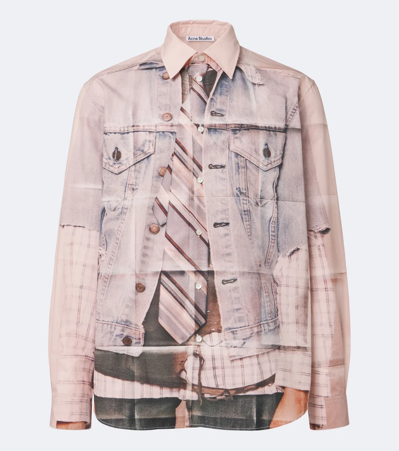 Рубашка с длинным рукавом Acne Studios, мультиколор
