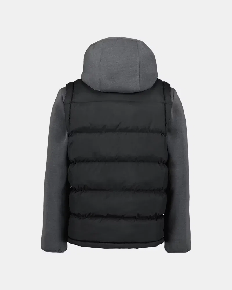 Детский утепленный стеганый жилет UA 2-Fer UnderArmour, Black/Castlerock — фото 3