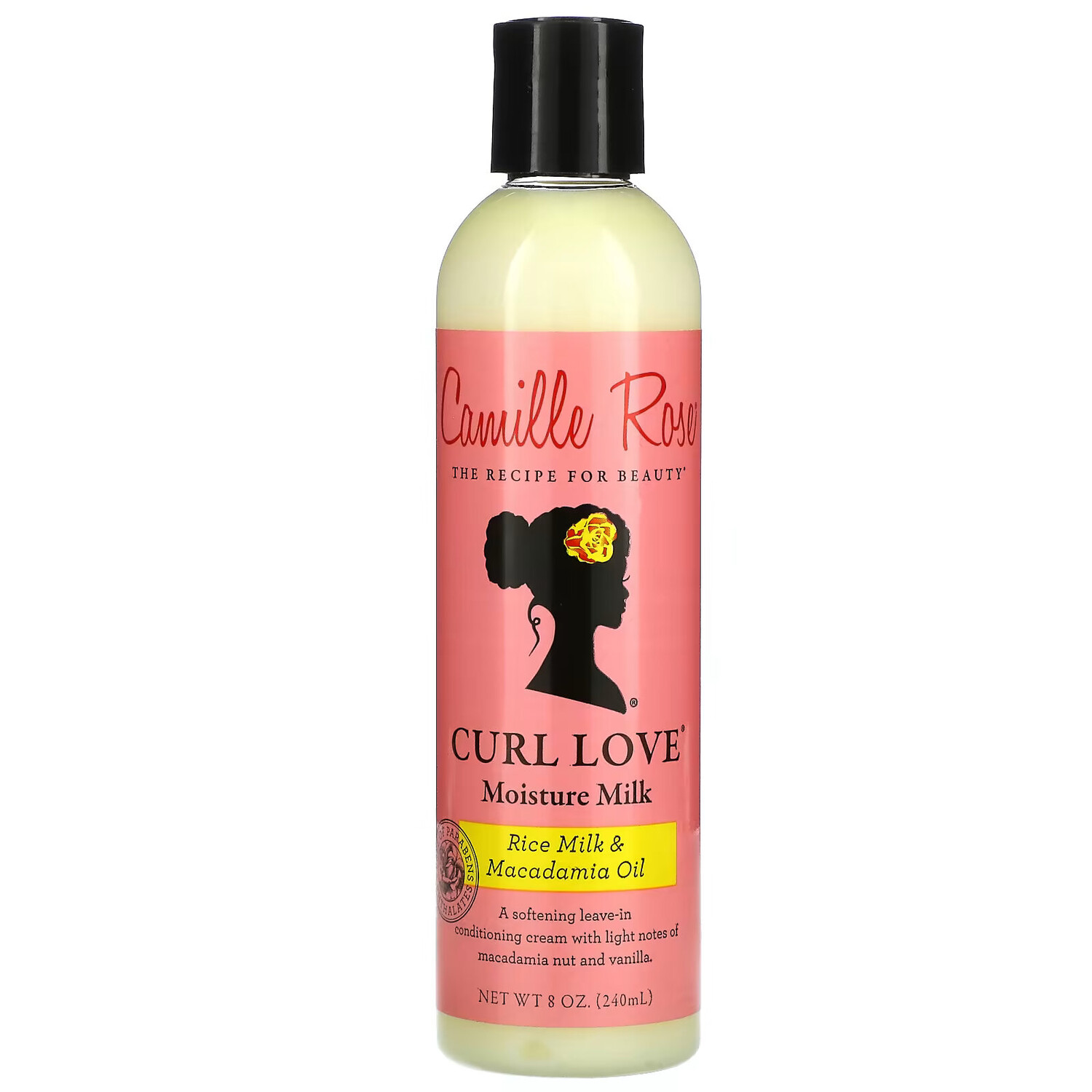 

Camille Rose, Curl Love Moisture Milk, несмываемый кондиционер, рисовое молоко и масло макадамии, 240 мл (8 унций)