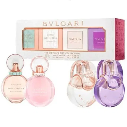 Женский парфюмерный набор Rose Goldea Blossom Delight Omnia 4 x 5 мл BVLGARI