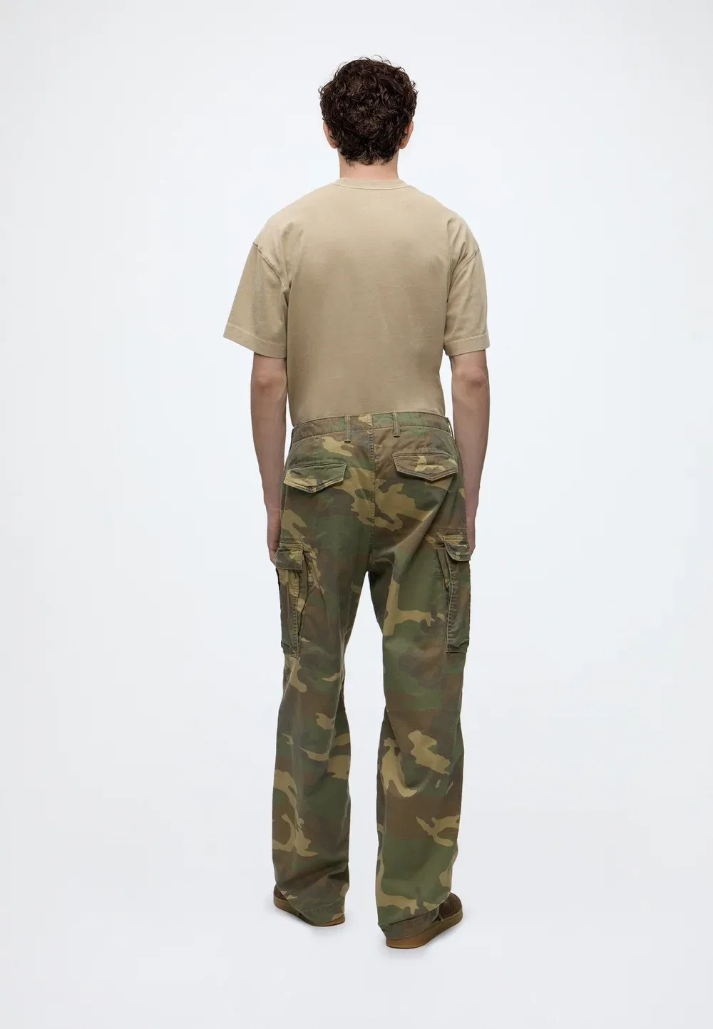Свободные брюки-карго Gap, Green Camo — фото 3